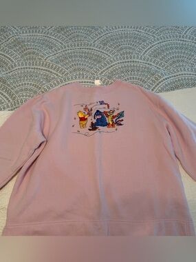 Vintage Disney Pink Winnie the Pooh Graphic Pullover